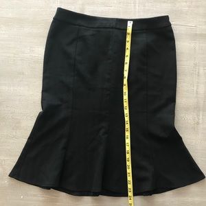 Privilege knee length black mermaid skirt size 6-8
